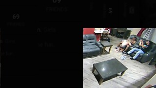 Security camera captures husband recording latina hotwife's first bbc encounter