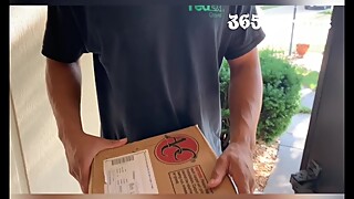 Package Delivery Driver Gets Lucky & Fucks Cops Wife (Married Cheating Blonde Cougar Milf Wants BBC)