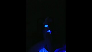 Blacklight fun with wife